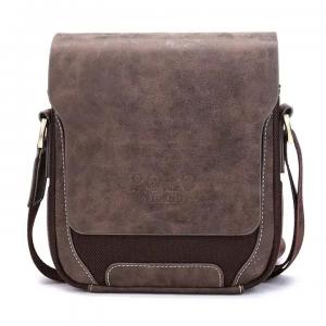 China Custom Oxford Vintage Leather Crossbody Bag Shoulder Messenger Bag For Men on sale