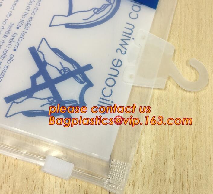Frosted Zip lockk bag EVA PVC hanger bag for clothes, EVA frost drawstring bag, Frosted Plastic EVA Garment Packing Bag zi