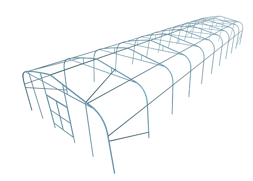 Reliable High Tunnel Large Poly Tunnel Transparent Film Tall Enough For Vertical Farming