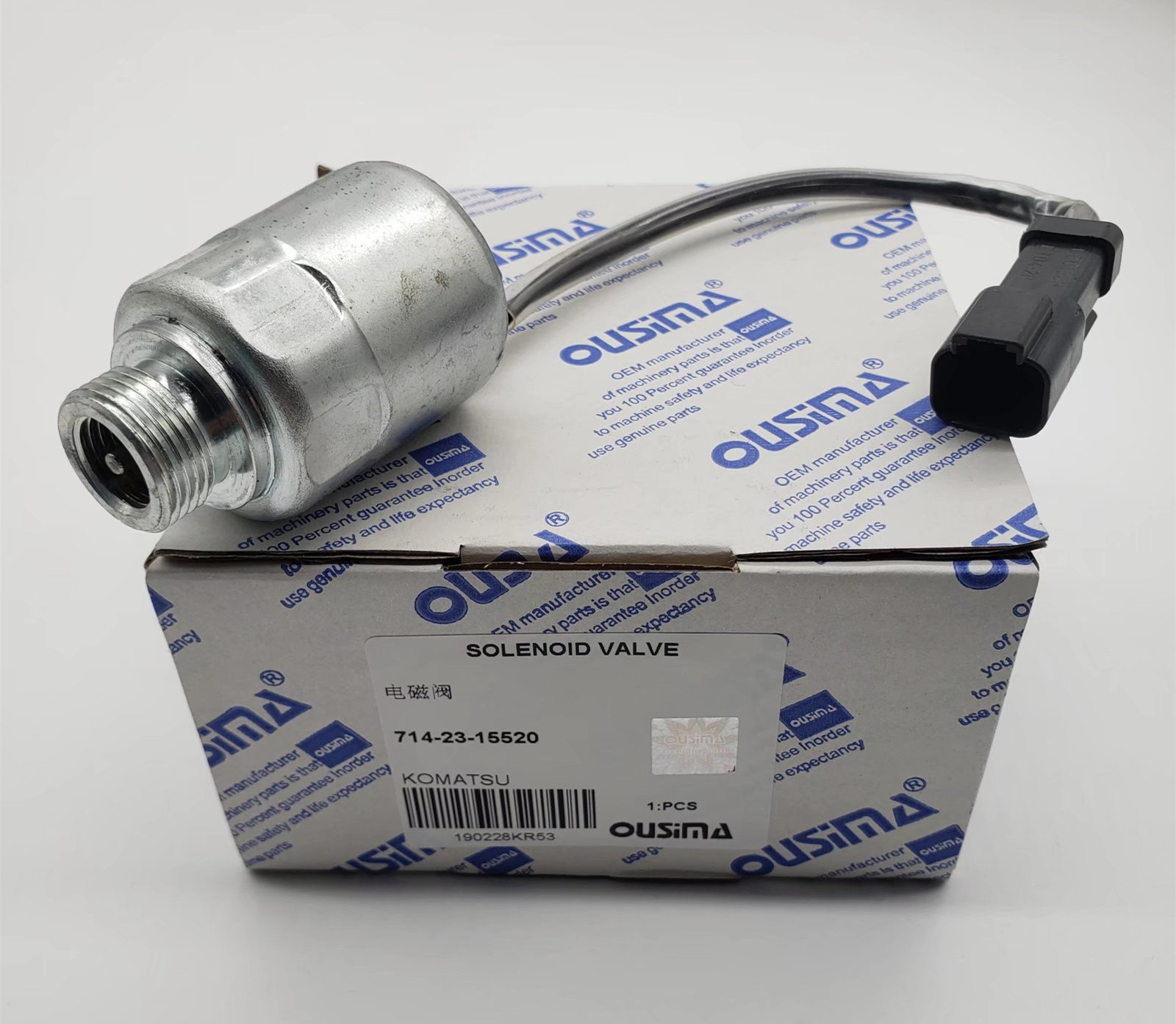 714-23-15520 Hydraulic Solenoid Valve D155AX D275AX D375A D475A D61EX D61PX D65EX D65PX D85EX D85PX GRADERS GD755