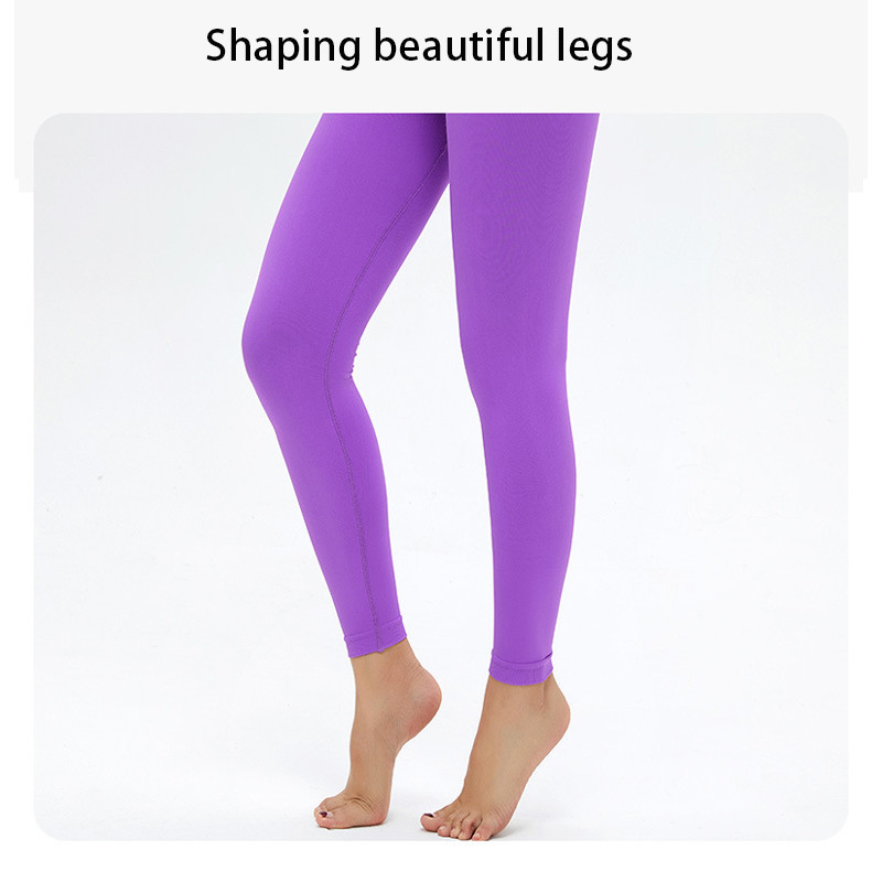 Nude Seamless High Waisted Yoga Leggings Breathable Push Up Workout Pants