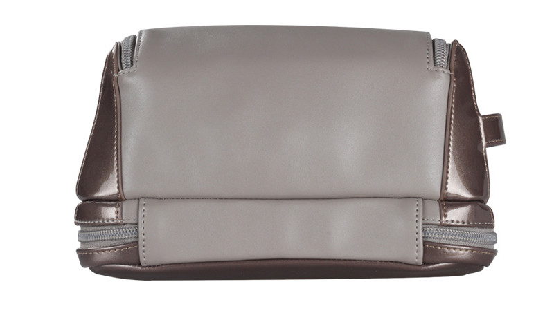 Mens Zipper Closure PU Make Up Storage Organizer