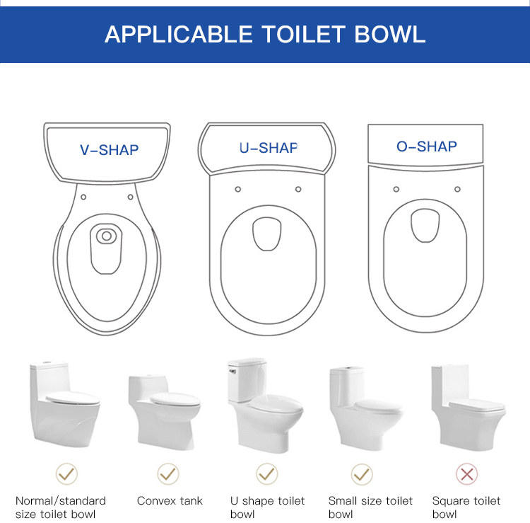 Korean style U shape electric smart toilet bidet plastic wc toilet cover seat