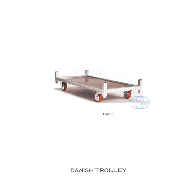 1350 * 562 * 1900mm Standard Container Flower Logistics Turnover Truck Nylon Wheel Bearing Strong Cold Galvanized