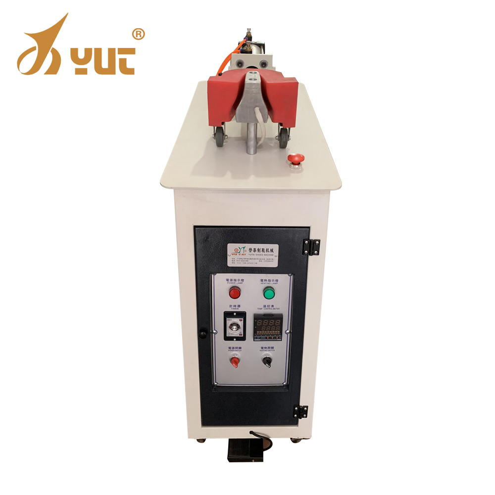 Single Station Hot Melt Adhesive Counter Molding Machine For Shoe Heel Back Part Setting