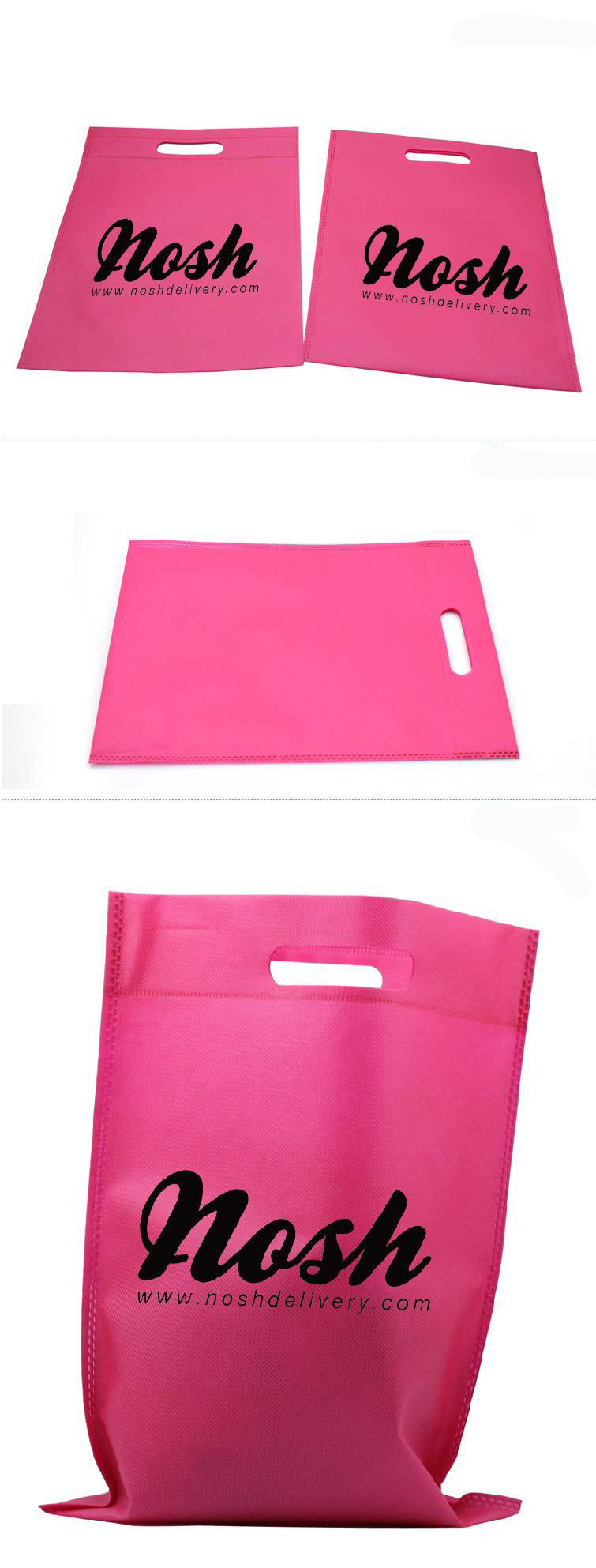 Promotional Environmentally mini non-woven bag 32*24cm Non-woven logo customized