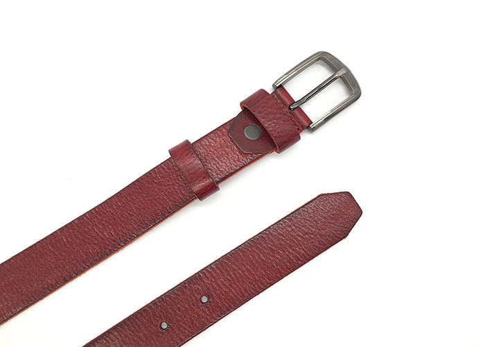 High Strength Genuine Leather Waist Dress Belt For Girls Pants / Women Skinny Belt