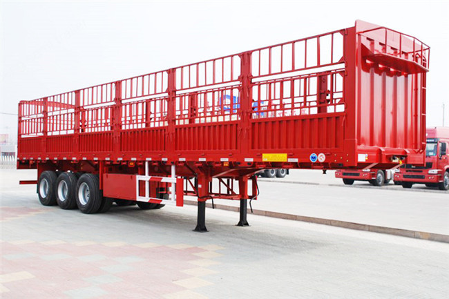 Customized 40ft flatbed drop side wall semi trailer for sale in Africa