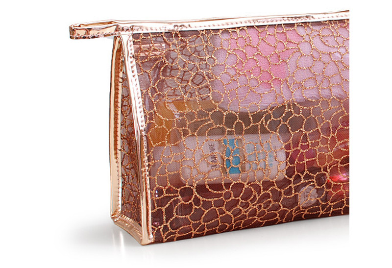 Makeup See Through Frosted Waterproof PVC Cosmetic Bag