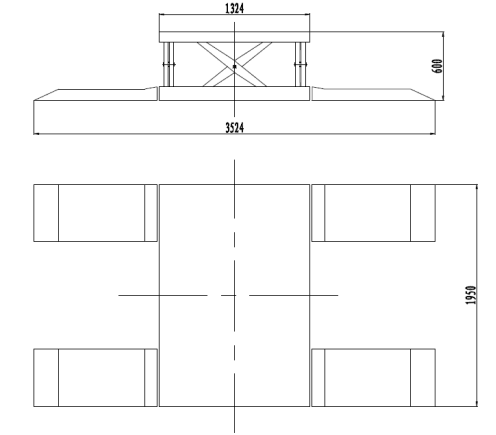 6613lbs 5 Ton 3T Car Air Scissor Lift Automotive 40 Feet 50 Ft