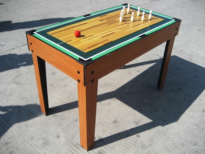 Popular 10 In 1 Multi Game Table Wood Grain Color With Different Game Toy
