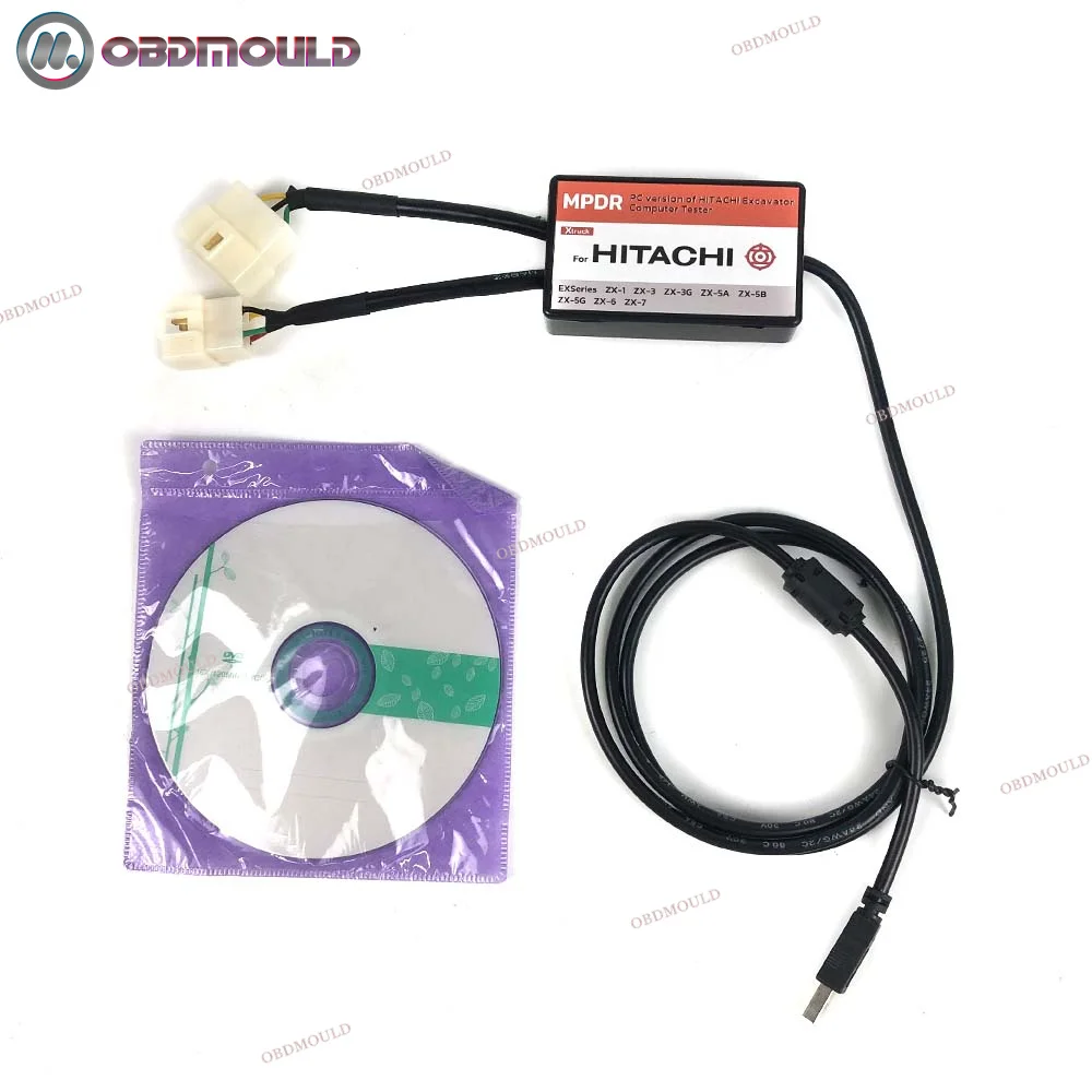 For Hitachi Dr.ZX Diagnostic USB 4Pin Cable and 6Pin Cont Connectors for Hitachi Diagnostic Scanner Excavator Diagnosis Tool