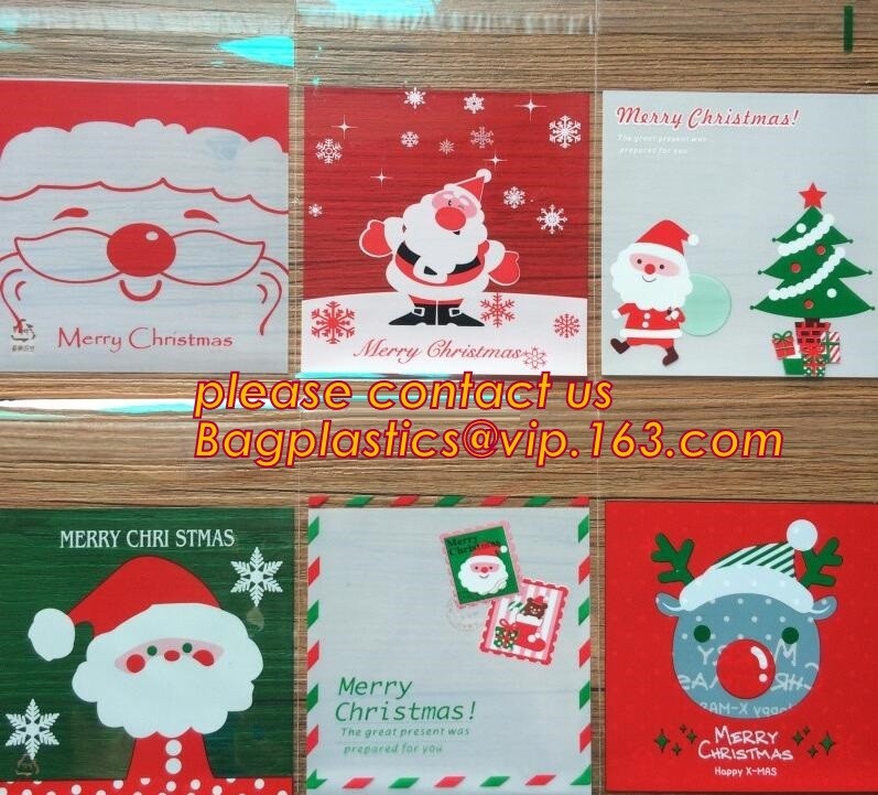 gravure printing halloween party bag, cute design food grade plastic cookie packing,halloween shrink cello treat bags fo