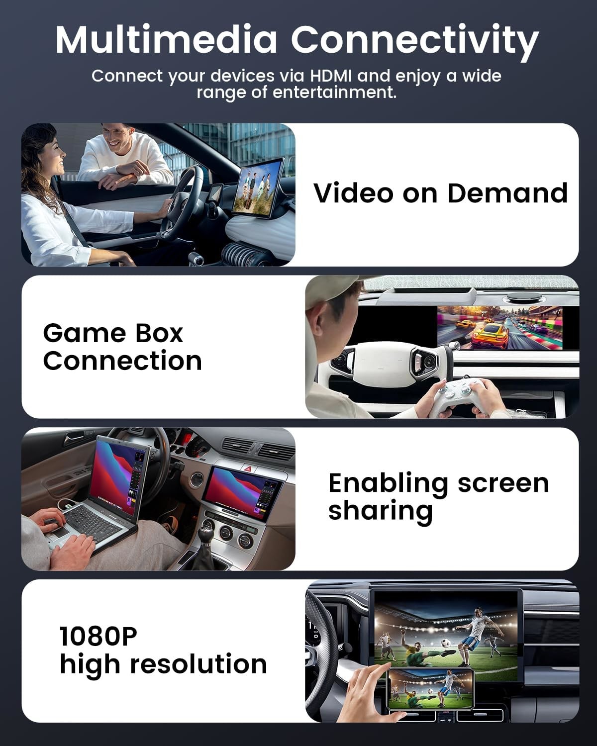 Multimedia Connectivity Wired Carplay Hdmi Video Input Conversion Box 1080P Car TV Mate Adapter HD2CP
