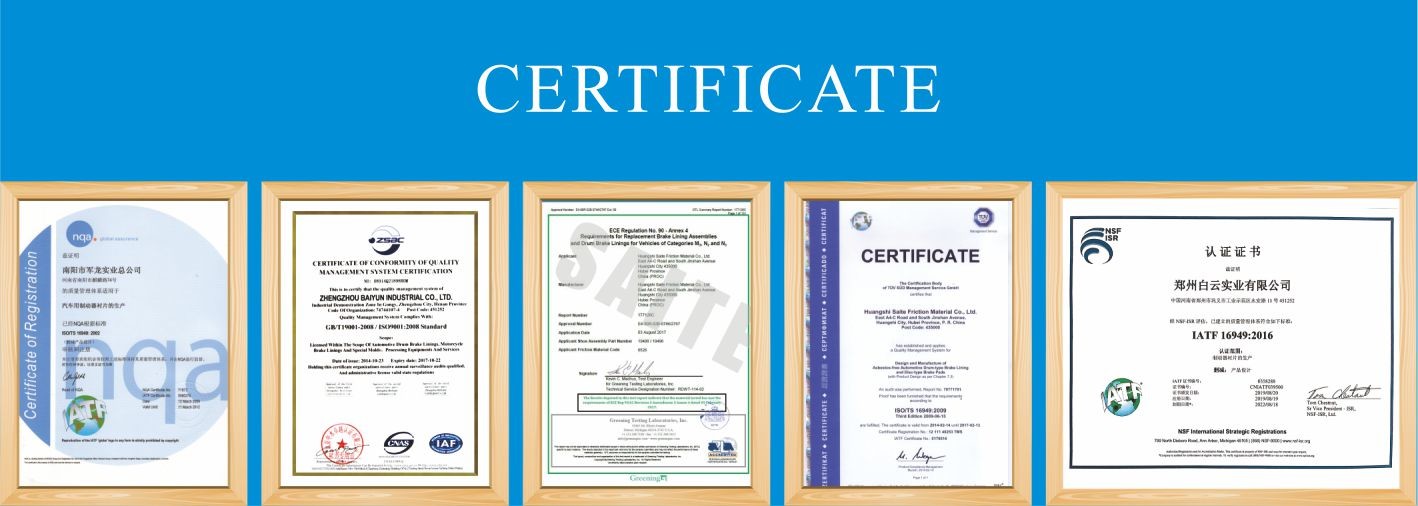 WVA29087 Commercial Vehicle Brake Pads US Green Test For Truck and Bus