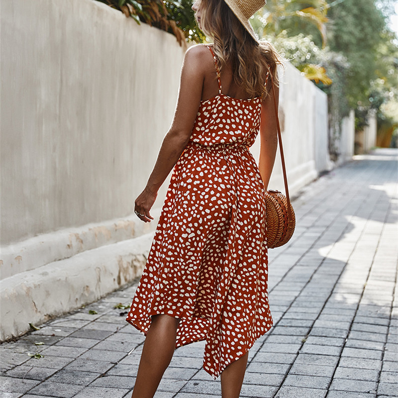Adults Bohemian Ladies Maxi Dress Camisole Casual Skirt