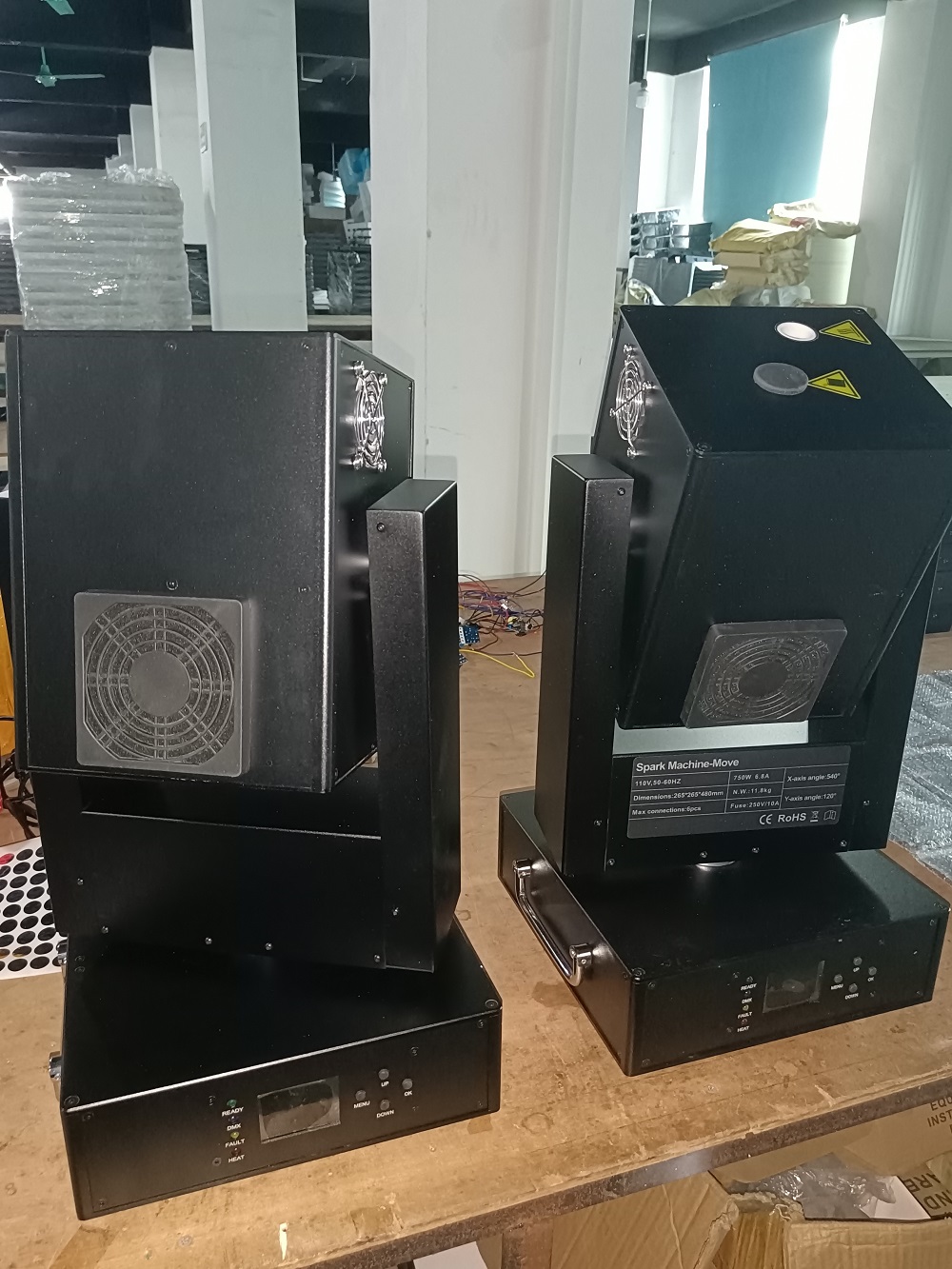 98 Ra Color Rendering Index DMX Stage Effect Machine for Stage Lighting Solutions