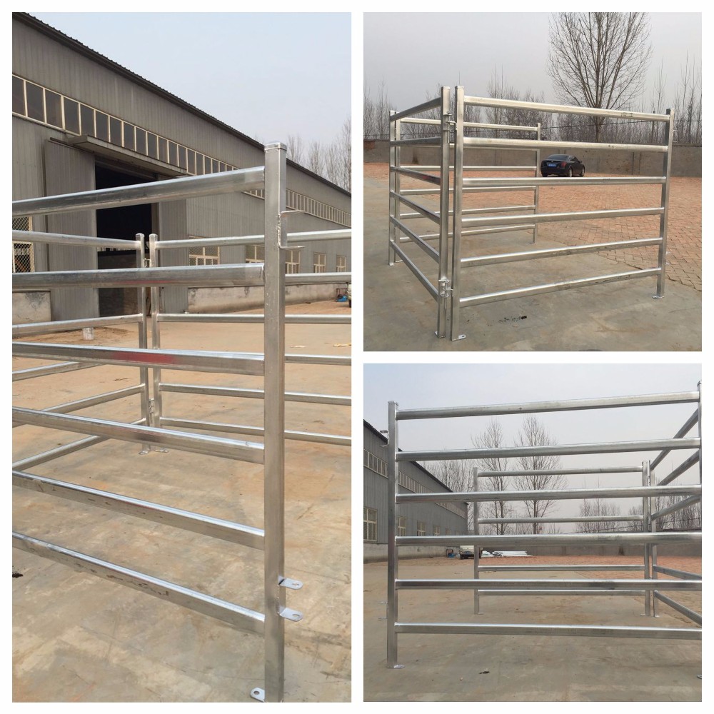 2019 hot sale Australia market 1.8x2.1m oval pipe cheap cattle fencing panels for sale/cattle yard design