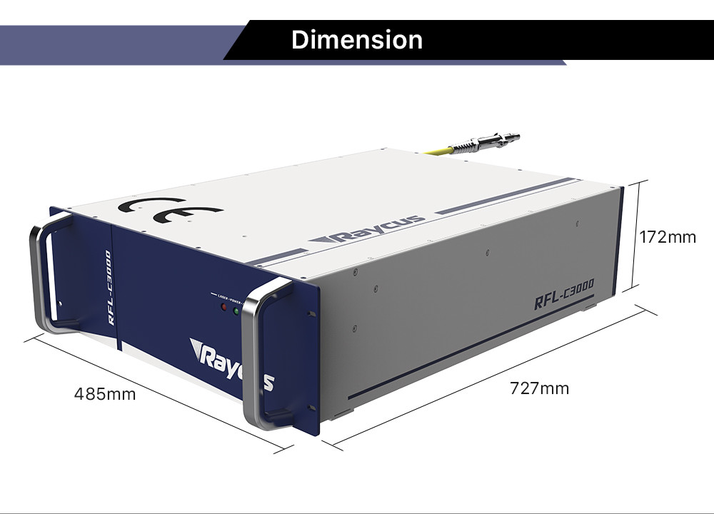 Original Raycus 3000W Laser Source RFL-C3000S CW Fiber Laser for 1064nm Fiber Laser Cutting Machine