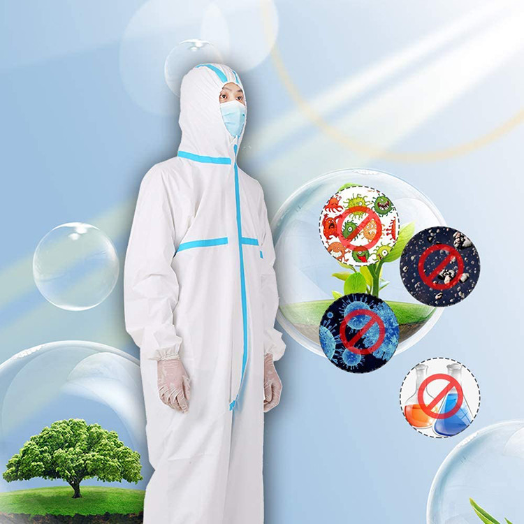 Dust - Proof Disposable Protective Clothing / Medical Protective Coverall