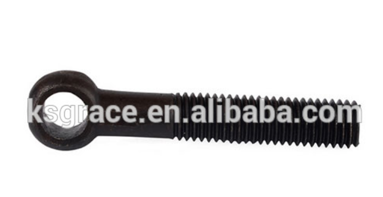 Carbon Steel Lifting Eye Bolt DIN444 Black Oxide Coating Eye Bolt Grade 4.8