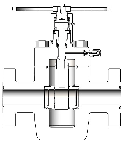 Full Bore Flat Gate Valve Small Installation Space Full Diameter Gate Valves OEM