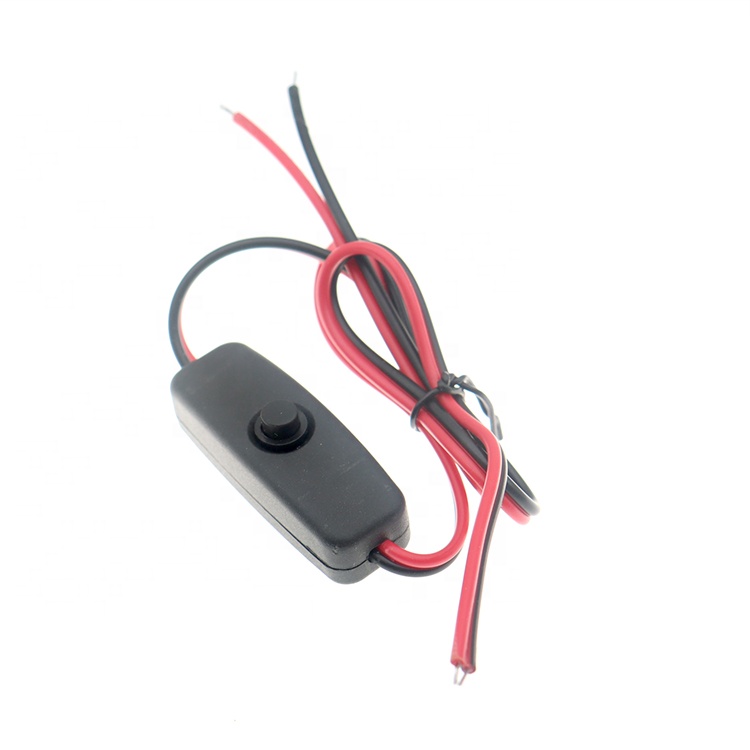 Customized In-line Switch Button on off Power Cable for Led Lamp Motor