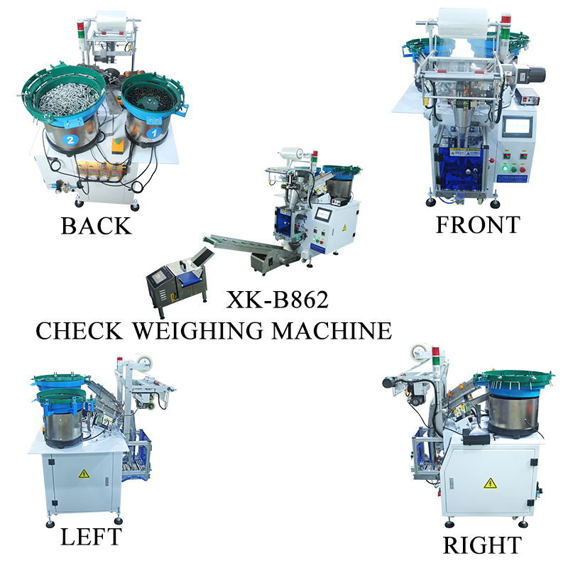 Malleable Iron Pipe Fittings Plastic Bag Nuts Bolts Packing Sealing Maker Packaging Machine