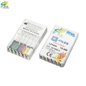 Fracture Resistant Endodontic Hand Files , Root Canal Files 6pcs/Pack