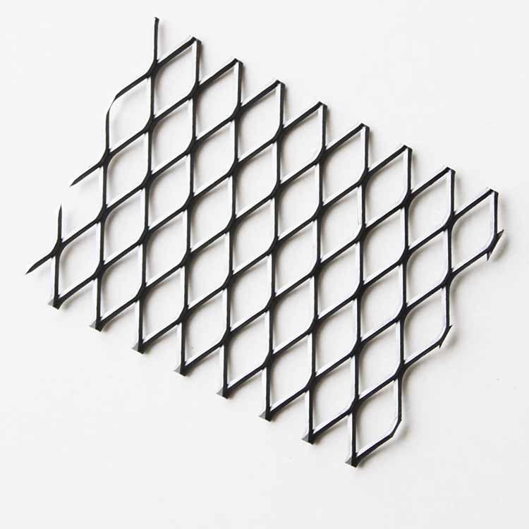 Durable Iron Steel Expanded Wire Mesh Ceiling / Expanded Metal Panels SGS Certificate