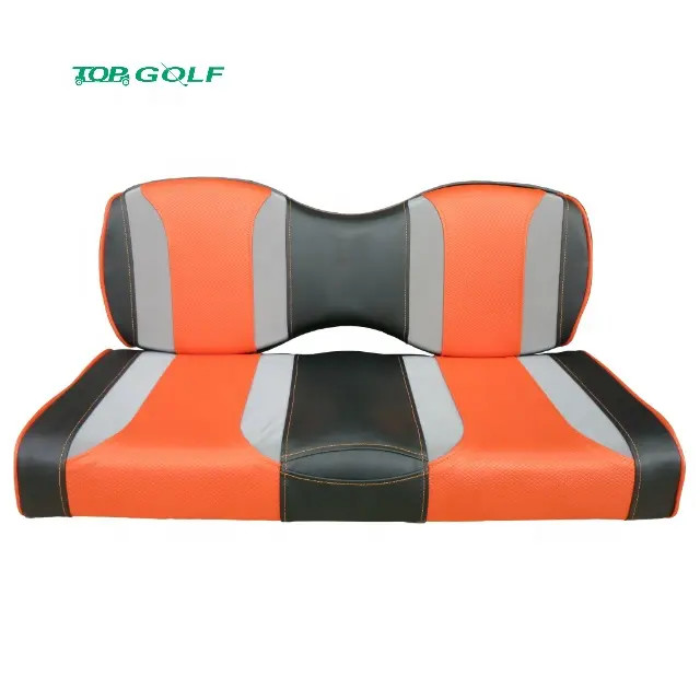 Leather Golf Cart Rear Seat Covers Universal Rear Replacement Cushions
