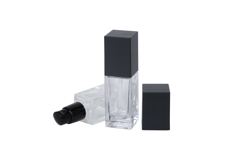 Airless Square Style Cosmetic Pump Bottle 20ml 30ml
