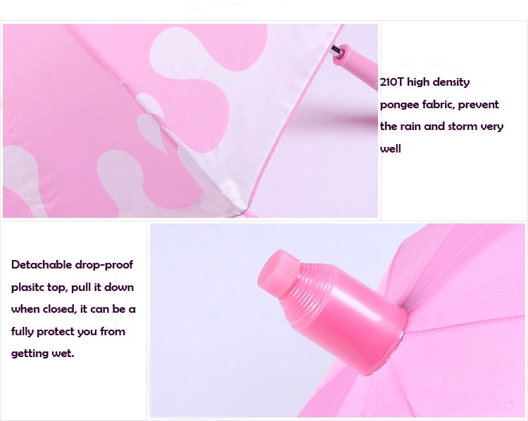 Cute Carton Waterproof Golf Umbrella For Children