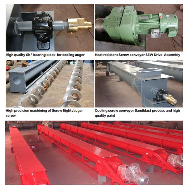 Custom Steam Heat Thermal Screw Conveyor for Biomass 1 Year Warranty