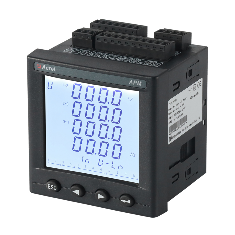 96*96*65mm 50Hz Programmable Power Meter Multifunction APM810
