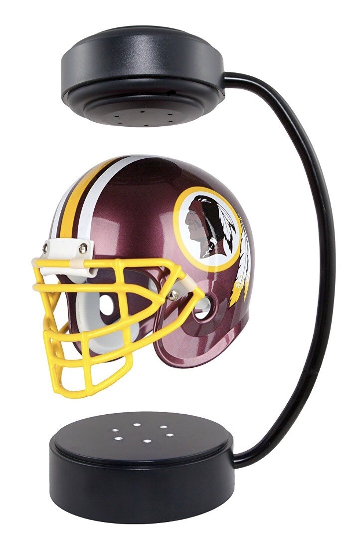 new magnetic levitation floating NFL Hover Helmet levitating hover helmet display stands
