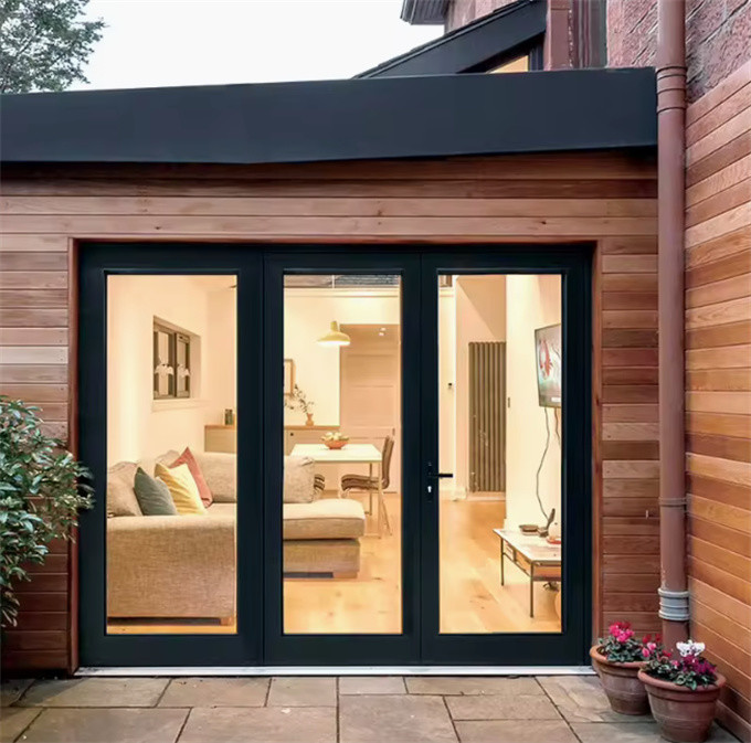 Aluminum Casement Doors With 35 DB Sound Insulation And Optional Color For Living Room