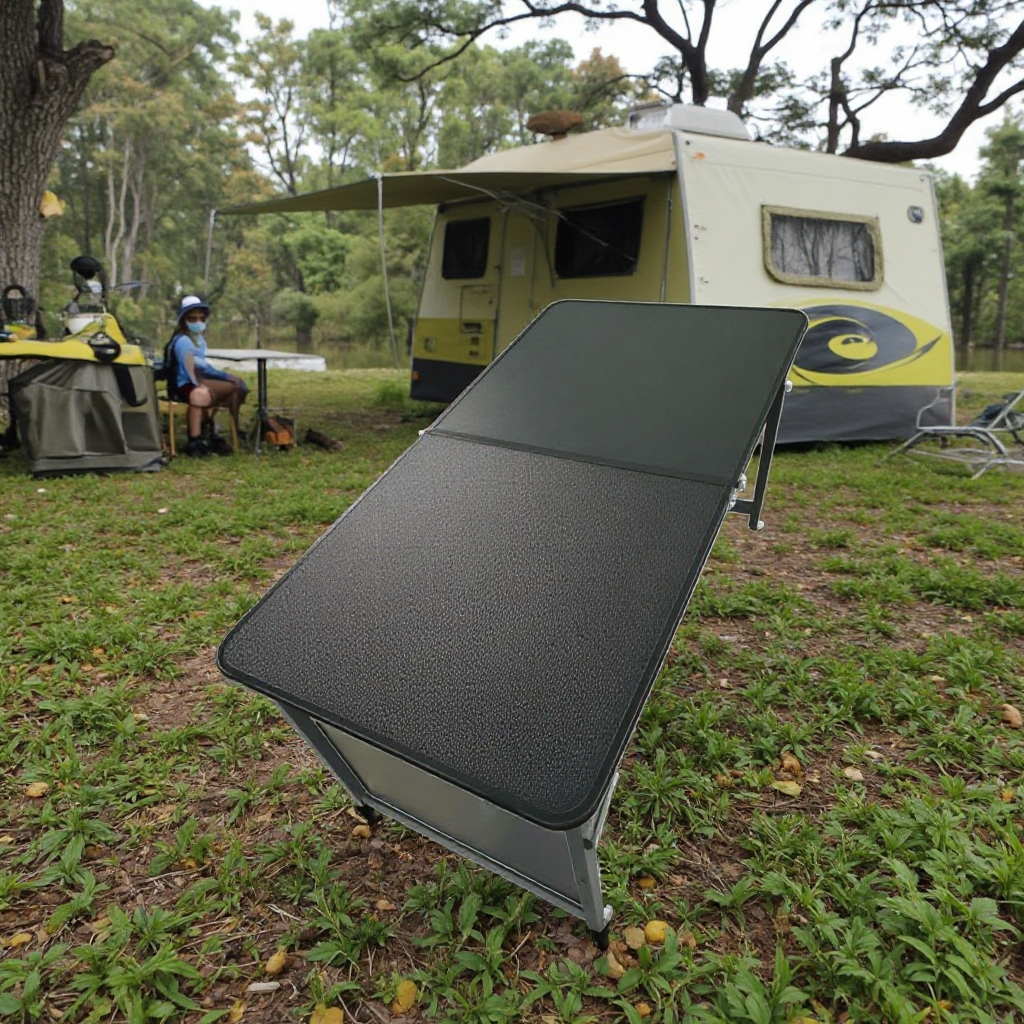 Foldable Solar table
