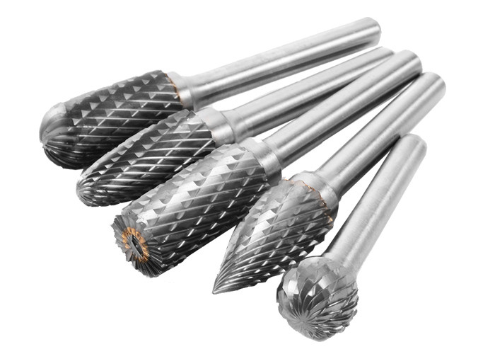 Type A1225 Tungsten Carbide Rotary File For Burr Polishing Single / Double Cut