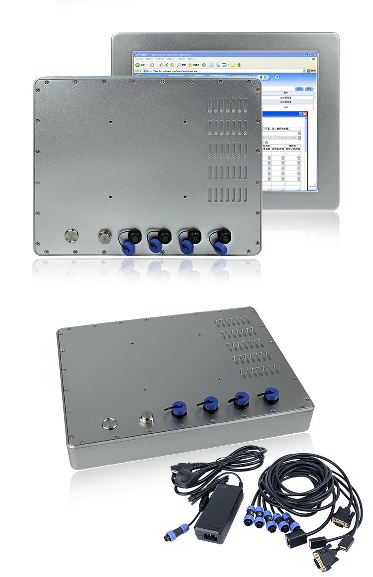 12 Inch Resistive J1900 Fanless Industrial Touch Panel Pc Fully Sealed Waterproof