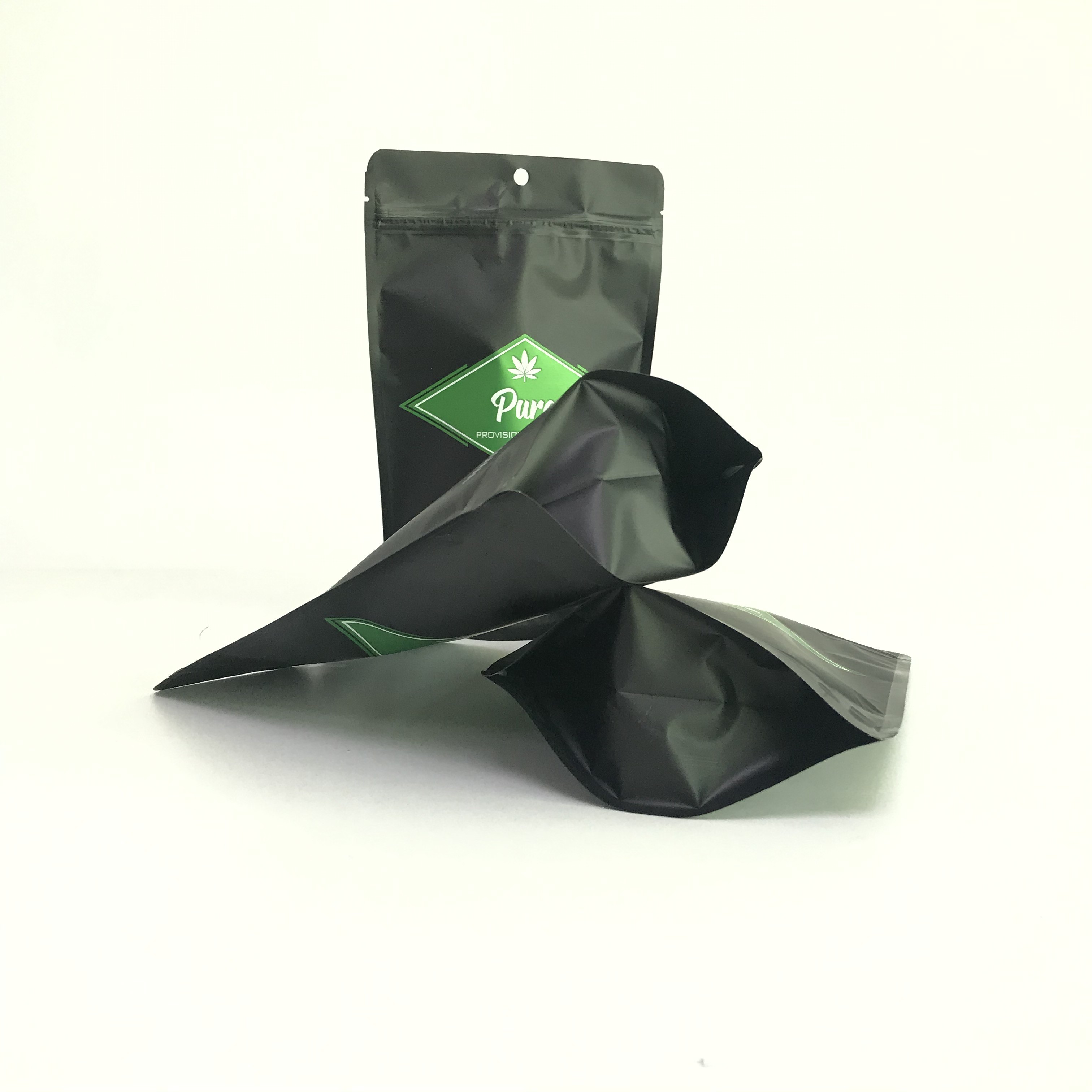 Pantone Color Cannabiss Mylar Bags Plastic Pouches Packaging