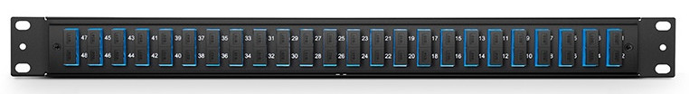 24 Ports SC UPC Fiber Optical Adapters Single Mode 1U High 19 Inch