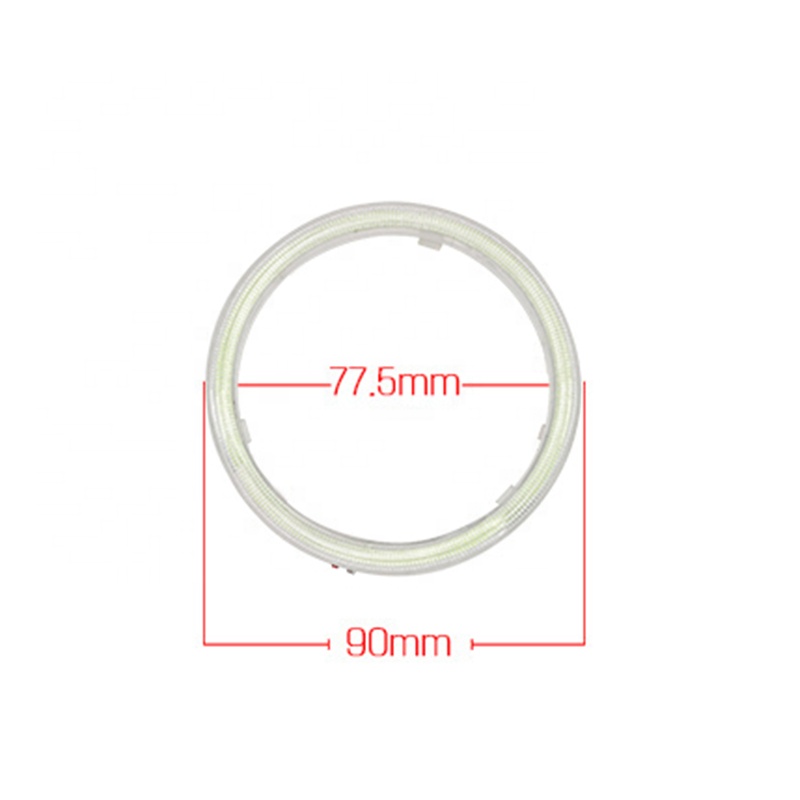 Car Headlight Cob 90mm Angel Eyes RED BLUE Fog Lamp 12-18V