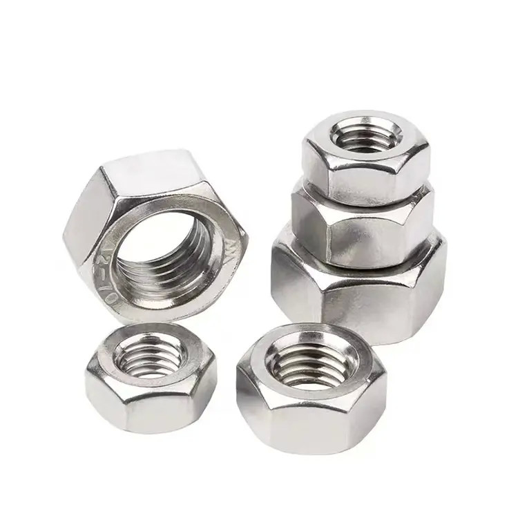 DIN934 Hexagon Nuts M8 904L Stainless Steel Hex Thin Nut High Quality China Manufacturer