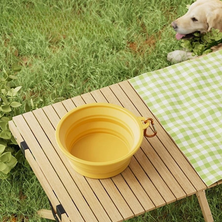 Silicone Collapsible Dog Bowls BPA Free Portable Foldable Travel Bowl For Pet Cat Food Water Feeding Dish For Camping