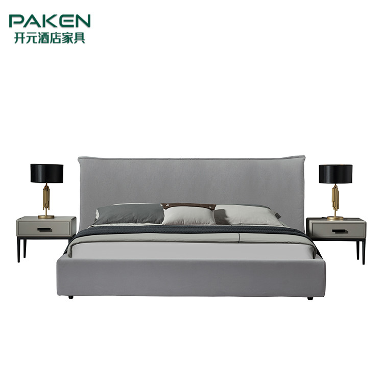 Customize Luxury Villa Furniture Bedroom Furniture & Popular Design Concise Style Bed