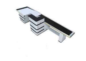 Buy cheap Polished 9 Feet Cash Register Table Counter Conveyor Belt Grocery Store With Aluminum Alloy Edge product