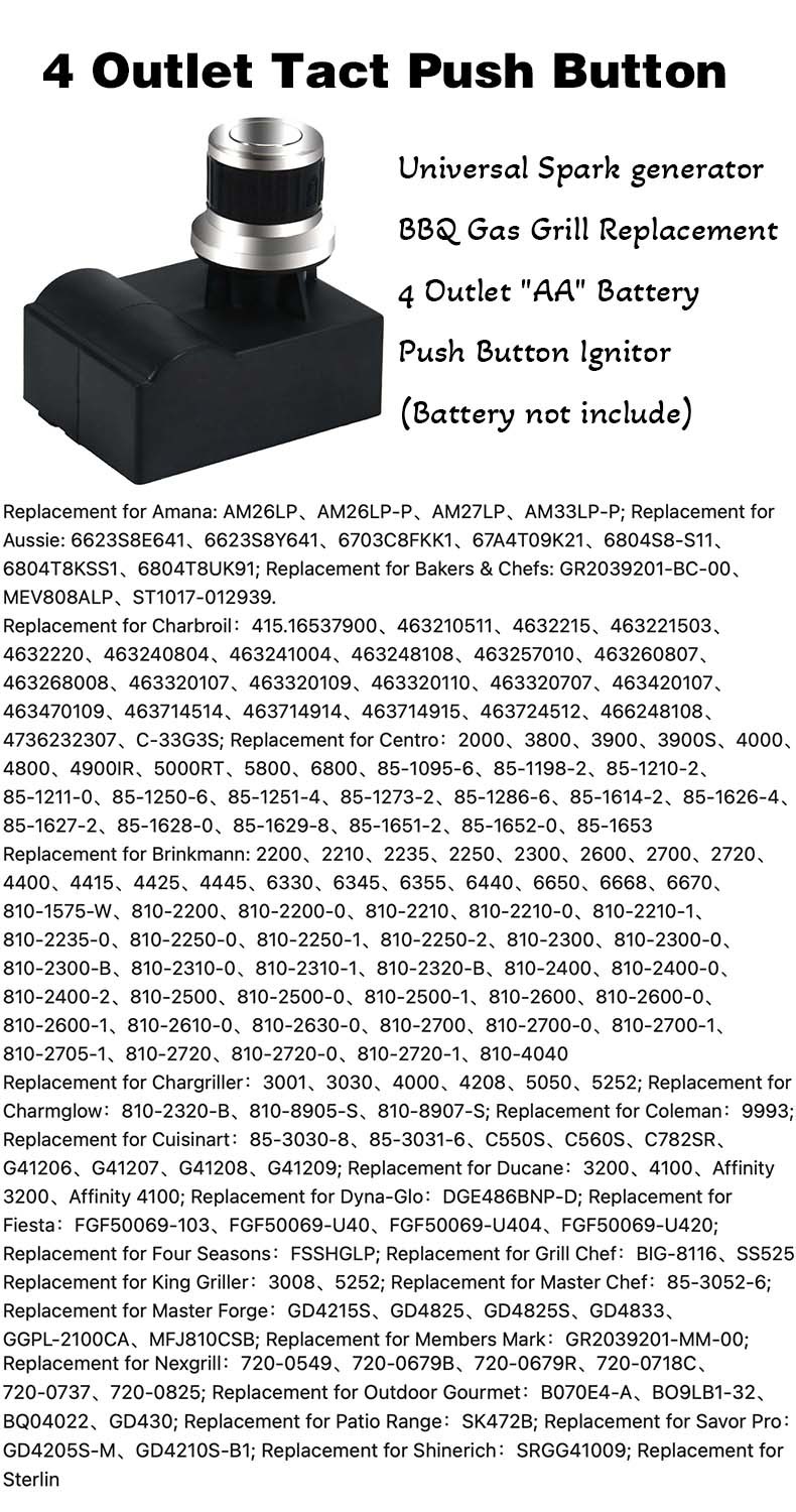 AAA battery igniter Fits for Gas Fireplace, Stove, Fryer , Heater