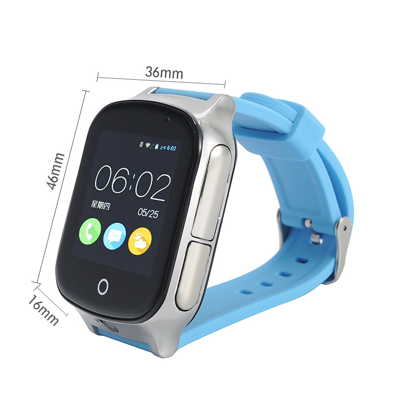 Multifunctional 3G wearable SOS panic button gps tracking device child locator watch kids