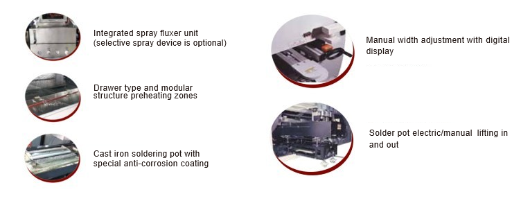Stable Wave Soldering Machine Integrated With Preheating System